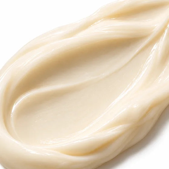 Texture of a rich face cream